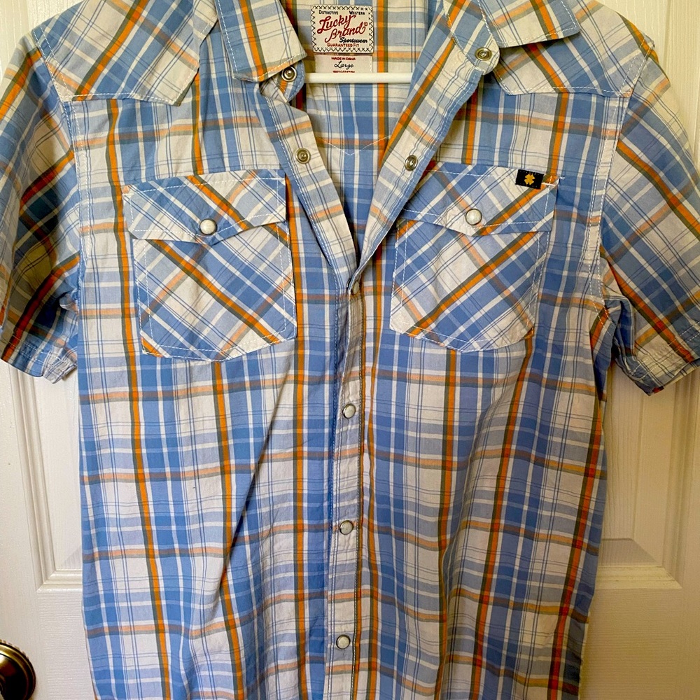 Boys Lucky Brand Pearl Snap Shirt